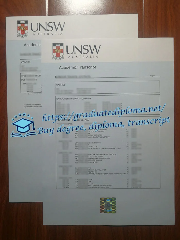 [Bild: University-of-New-South-Wales-transcript...iploma.net]